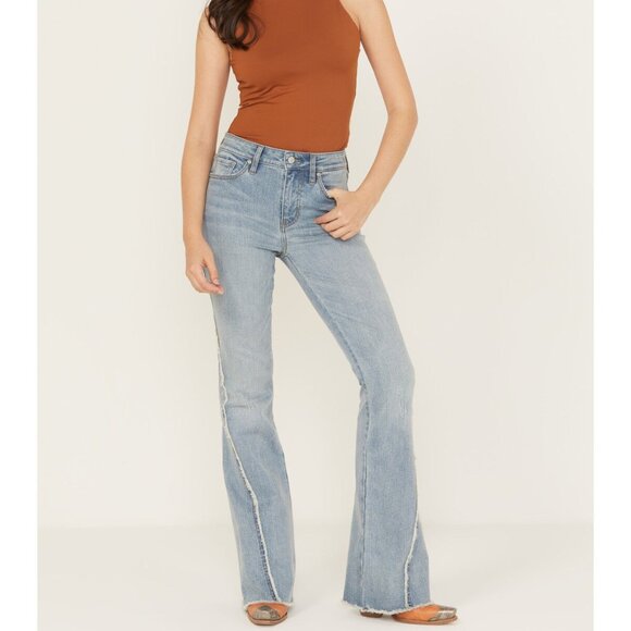 Shyanne Pants - NWT - Shyanne - Luna High Rise Flare Stretch Denim Jeans